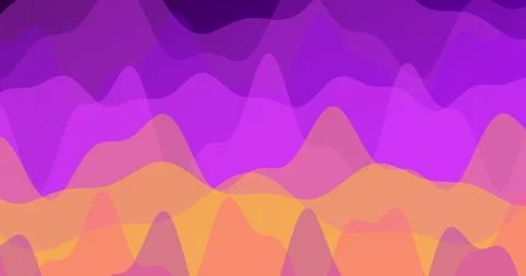 Gradient wave abstract background with flowing curves and overlay effect in.. Illustrazione stock