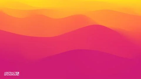 Gradient wave abstract background. Presentation template. Colorful waves Stock Illustration