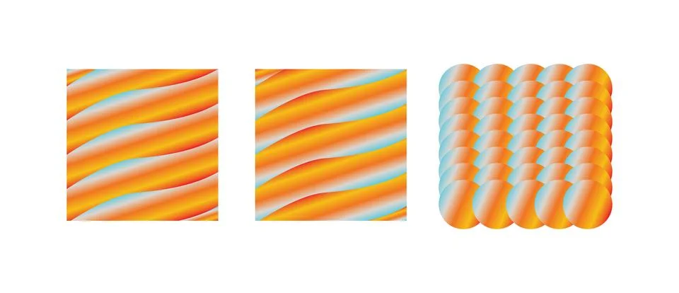 Gradient Wave and Circle Pattern Bundle with Vibrant Abstract Backgrounds i.. Stock Illustration