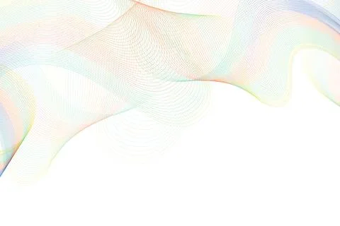 Gradient wave lines background. Stock Illustration