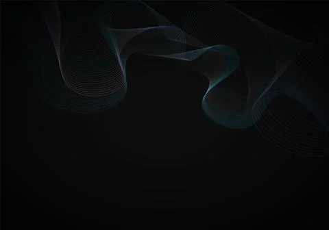 Gradient wave lines background. Vector illustration. Illustrazione stock