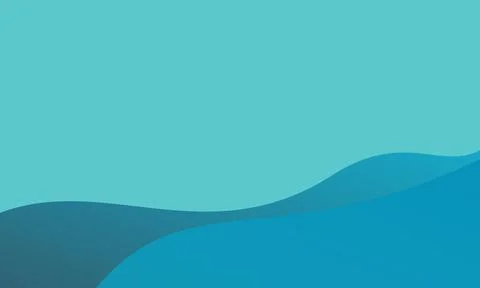 Gradient wave pattern with varying shades of blue creates a smooth backdrop 스톡 사진