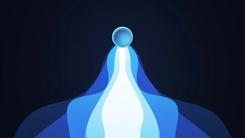 Gradient wave trails Stockbeeldmateriaal 330665486