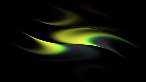 Gradient waves in 4K resolution a combination of deep black and rich yellow Stock Footage 334593661