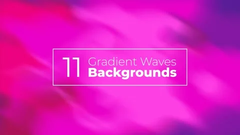 Gradient Waves Backgrounds Stock After Effects