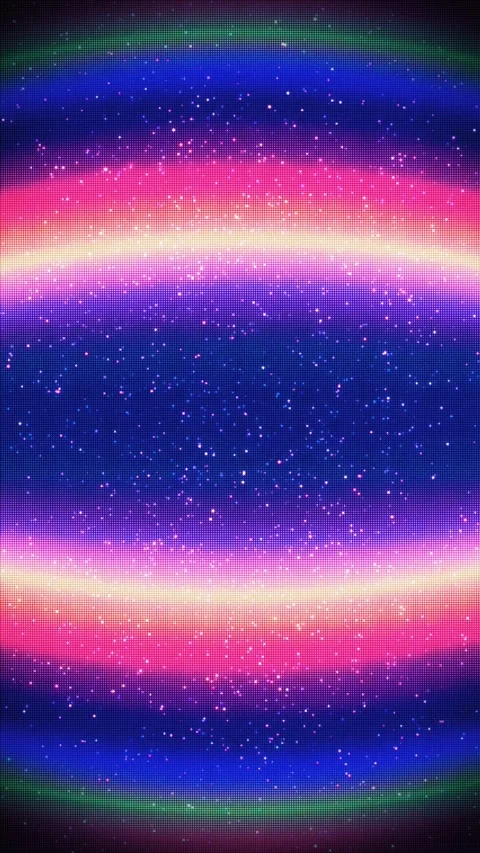 Gradient waves, glowing pixels on dark digital space Stock Footage 323511612