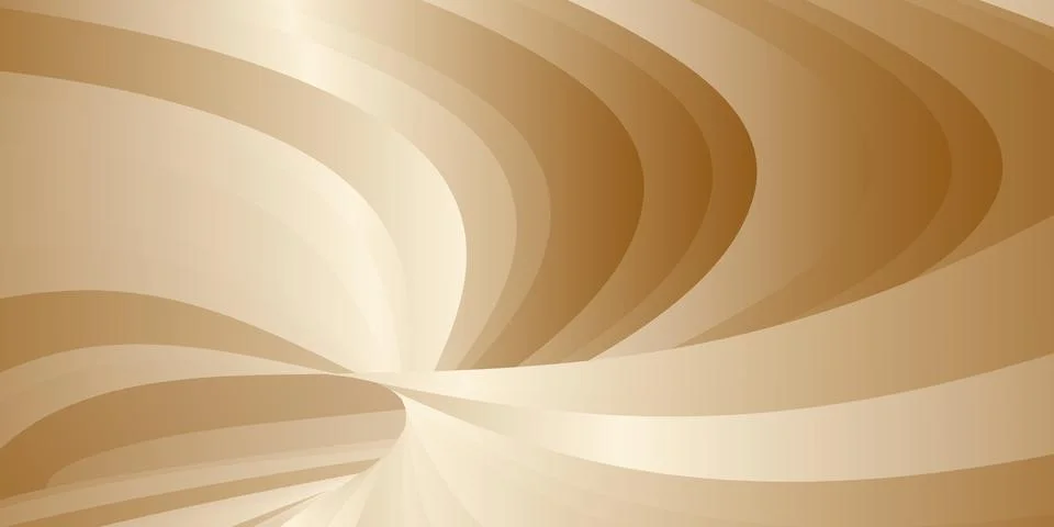 Gradient waves with silk gold glitter. Abstract cover design, banner, backgro Stockillustratie