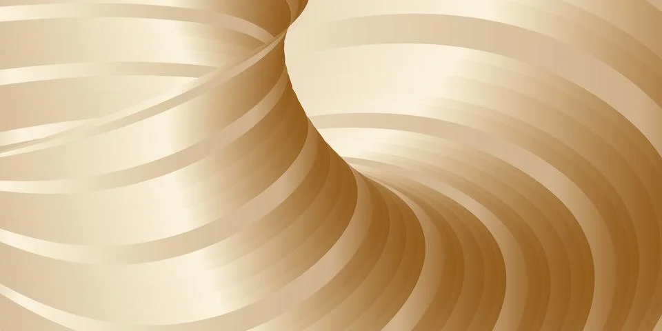 Gradient waves with silk gold glitter. Abstract cover design, banner, backgro イラスト素材