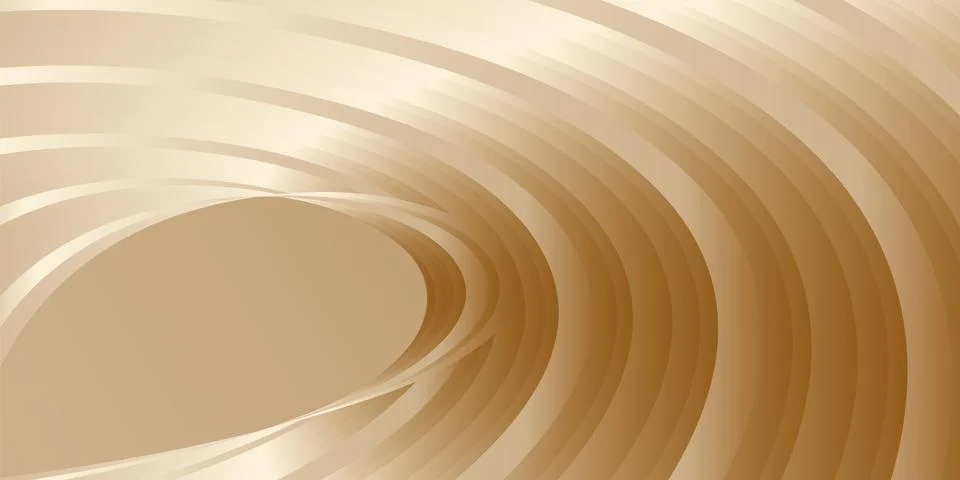 Gradient waves with silk gold glitter. Abstract cover design, banner, backgro イラスト素材