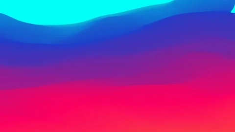 Gradient wavy backdrop. 4k seamless loop background. Color neon 3d abstract Video stock 157044879