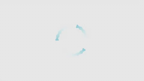 Gradient wavy segment rotating on transparent background. Loading animation.. Stock Footage 303224555