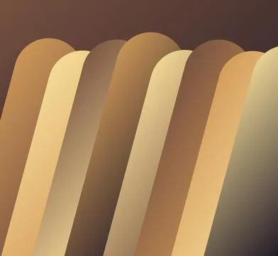 Gradient wavy shapes in warm brown and beige tones create abstract backgrou.. 库存插图