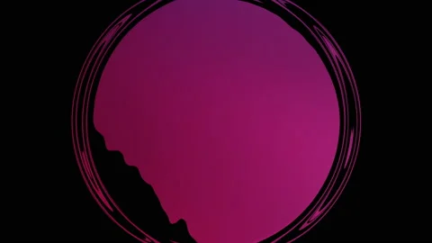 Gradient Wavy Surreal Liquid Colored Circles Loop Abstract Background Stock Footage 131664448