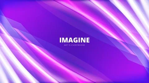 Gradient white color with abstract style with neon color background design Stock Illustration