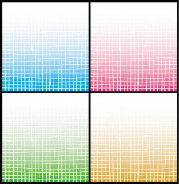Gradient white stripe grid pattern over multiple color Stock Illustration