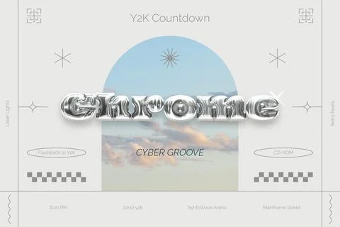 Gradient y2k background Stock Illustration