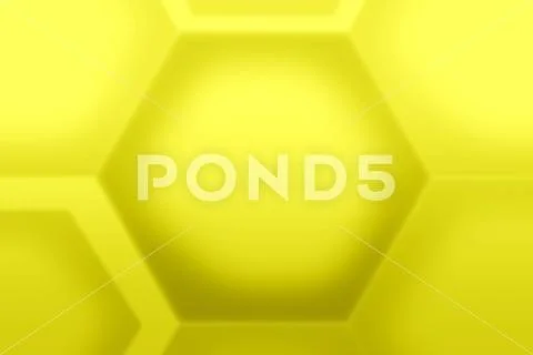 Gradient yellow 3D hexagon shape pattern for abstract background 스톡 일러스트