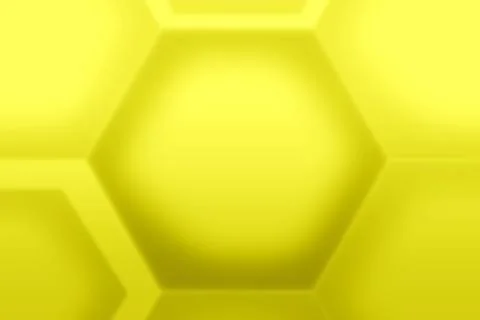 Gradient yellow 3D hexagon shape pattern for abstract background Stock Illustration