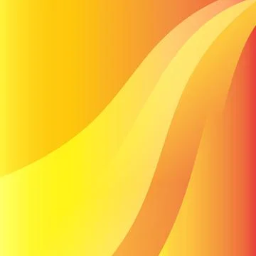 Gradient yellow aurora. elegant three dimensions background Stock Illustration