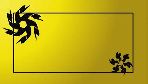 A gradient yellow background design with a black list suitable for banners,.. Stock-Illustration