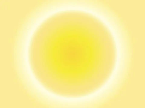 Gradient yellow circle with white glow yellow gradient Ilustración de archivo