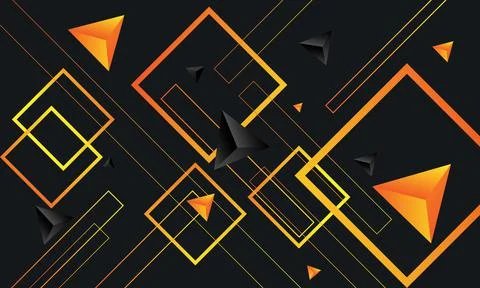 Gradient yellow orange and monochrome modern abstract background with line el Stock Illustration
