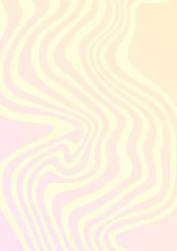 Gradient yellow wavy psychedelic background. Vertical rectangle. Poster, cove Stock Illustration