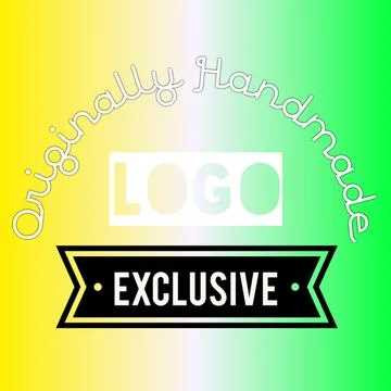 Gradient yellow, white and green color with text Stock Illustration
