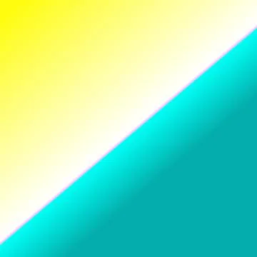 Gradient yellow, white and turquoise for wallpaper and background Stock Illustration