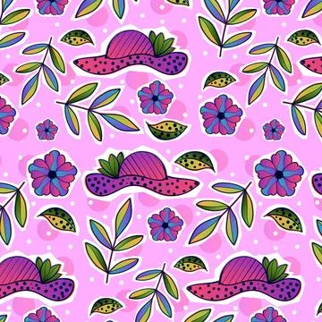 Gradient zine culture pattern Stockillustratie