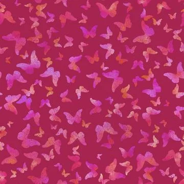 Gradients animals seamless butterfly pattern for fabrics and linens and wra.. Stock Illustration