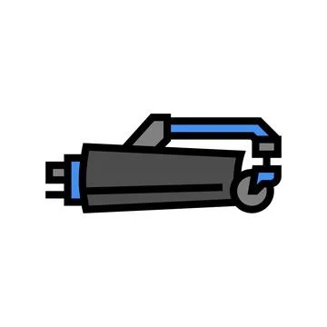 Grading blade construction vehicle color icon vector illustration Stock Illustration