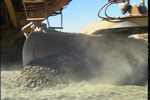 GRADING GRAVEL Stock Footage 1049541