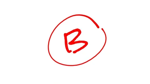 Grading with letters in red ink Stock Footage 322555344