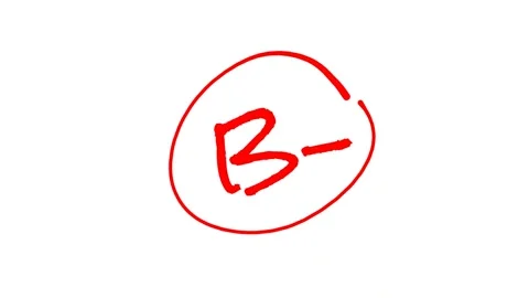 Grading with letters in red ink Stock Footage 322555345