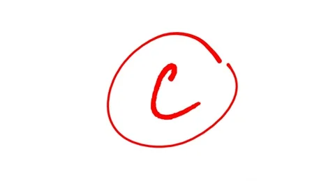 Grading with letters in red ink Stock Footage 322555346