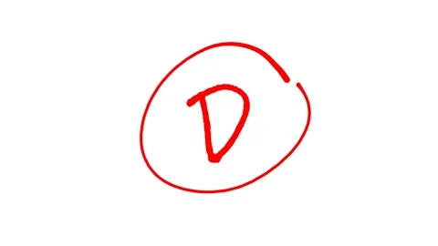 Grading with letters in red ink Stock Footage 322555351