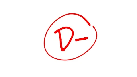 Grading with letters in red ink Stock Footage 322555353