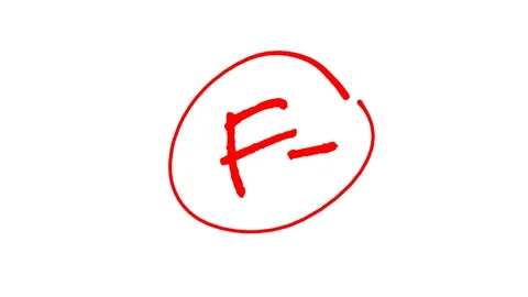 Grading with letters in red ink Stock Footage 322555357