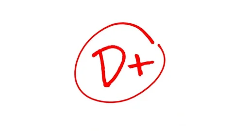 Grading with letters in red ink Stock Footage 322555358