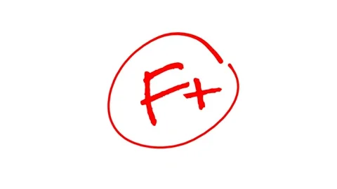 Grading with letters in red ink Stock Footage 322555359