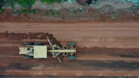 Grading road Stock-Footage 134114295