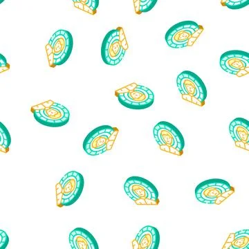 Grading scale kyc isometric icon seamless pattern Stock Illustration