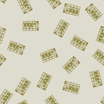 Grading system education platform glyph vector seamless pattern Stock Illustration