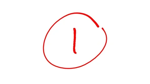 Grading system with numbers in red ink Stock Footage 322555327