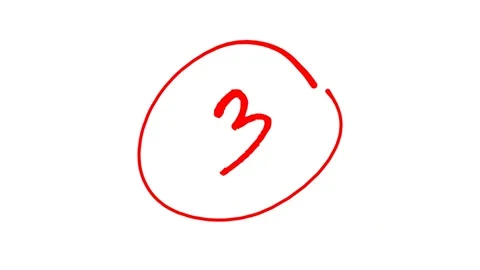 Grading system with numbers in red ink Stock Footage 322555328