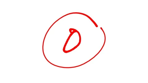 Grading system with numbers in red ink Stock Footage 322555343