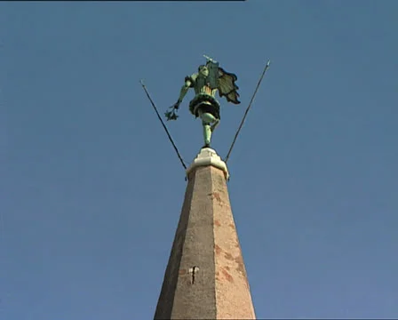 GRADO belltower tilt Video stock 23926599