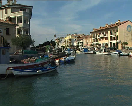 GRADO camera boat through the city 2 Stock-Footage 23926735