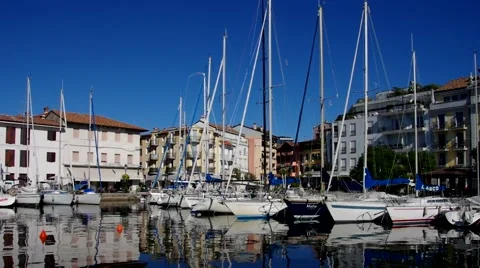 Grado harbour Stock Footage 60895225